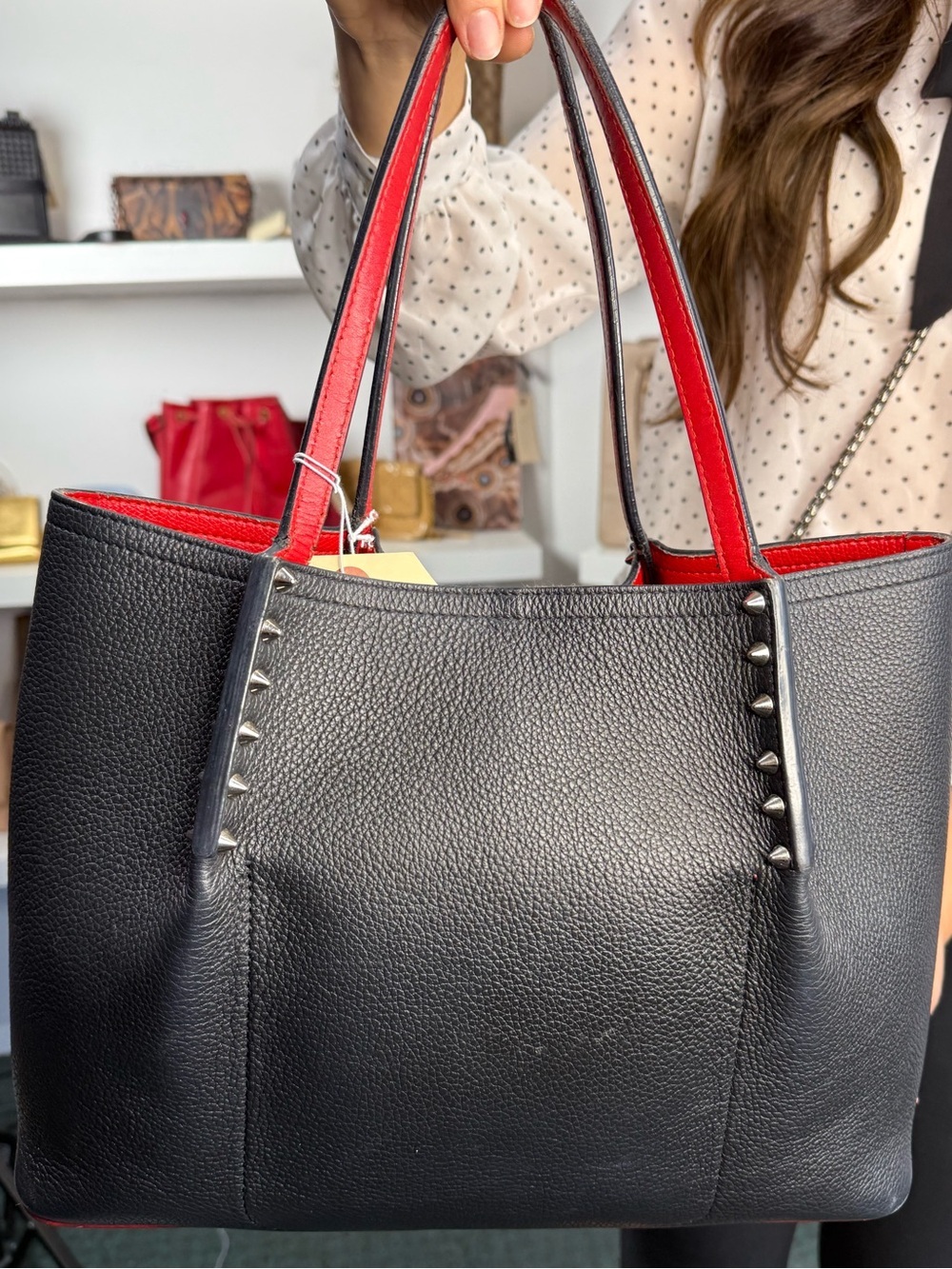 LOUBOUTIN BLACK TOTE